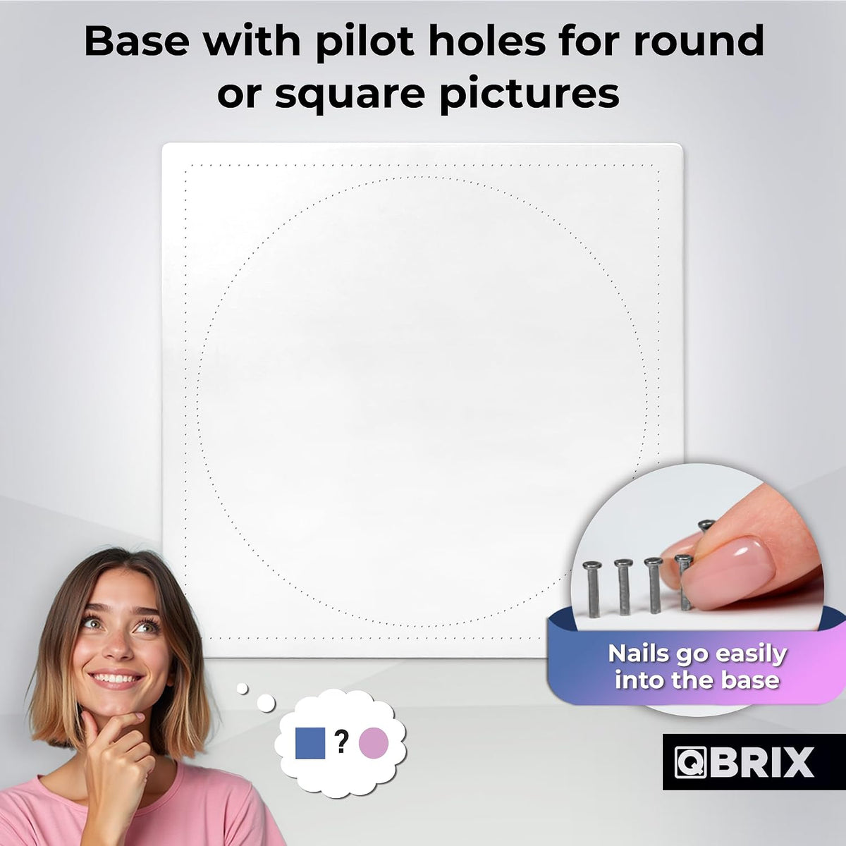 QBRIX Photo Thread Art - Circle/Square