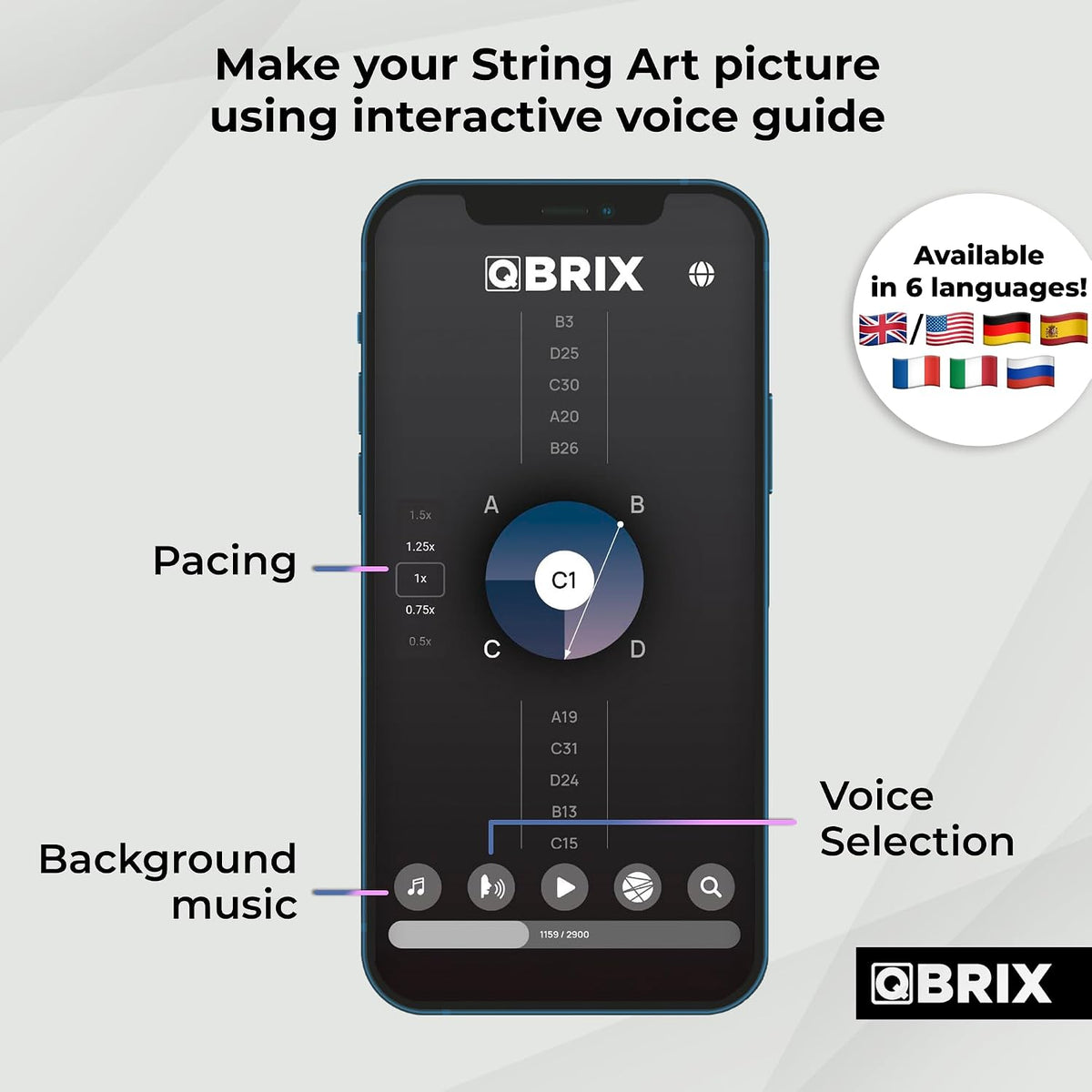 QBRIX Photo Thread Art - Circle/Square
