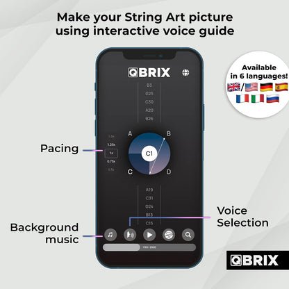 QBRIX Photo Thread Art - Circle/Square