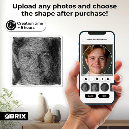 QBRIX Photo Thread Art - Circle/Square