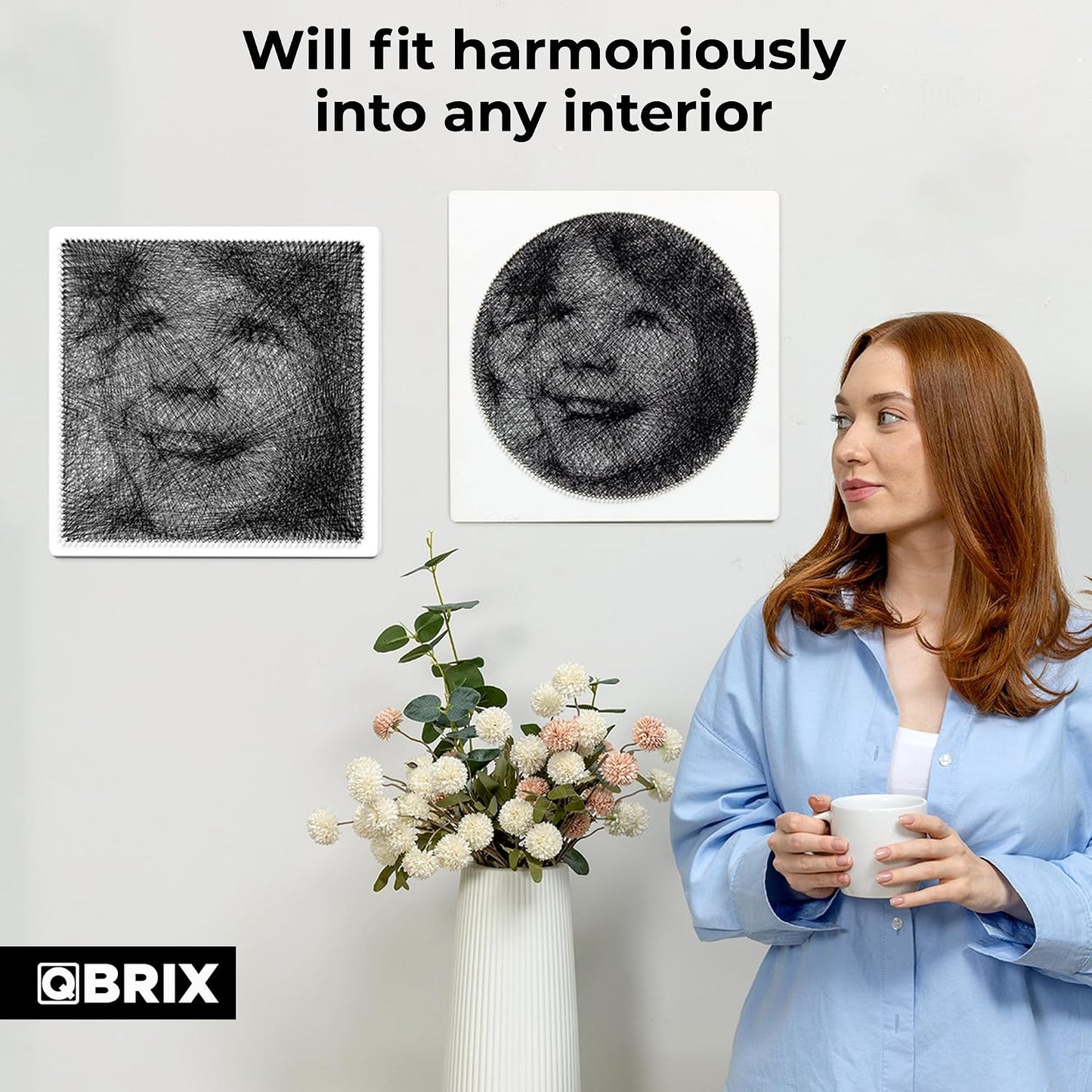 QBRIX Photo Thread Art - Circle/Square