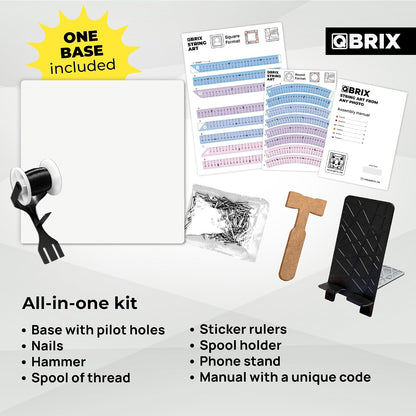 QBRIX Photo Thread Art - Circle/Square