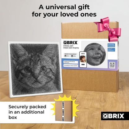 QBRIX Photo Thread Art - Circle/Square