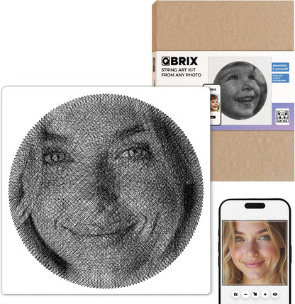 QBRIX Photo Thread Art - Circle/Square